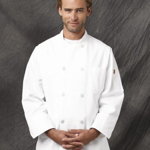 Button Chef Coat with Thermometer Pocket Thumbnail